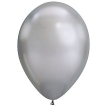 Шар12'' Хром серебряный/Silver (50 шт./уп.) /БК