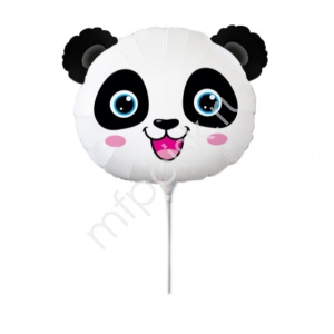 FM Мини  Фигура И-505 Голова, Панда 19см X 24см шар фольга