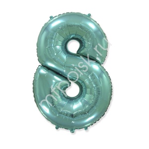 FM Фигура Цифра 8 Tiffany 36"/91см шар фольга