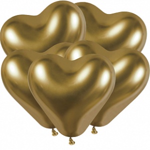 И Сердца 12 Хром Золото / Shiny Gold 88 / 25 шт. /