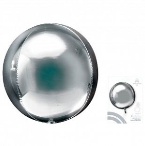 A 16 Сфера 3D Серебро  в упаковке / Silver Orbz G20 / 1 шт /