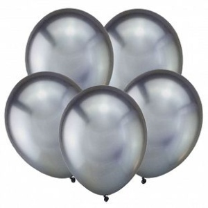 Т Метал 12 Зеркальные шары, Темное серебро / Space Grey / 50 шт. / (Турция)