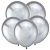 Т Метал 12 Зеркальные шары, Серебро/ Mirror Silver / 50 шт. /,  12"/30 см